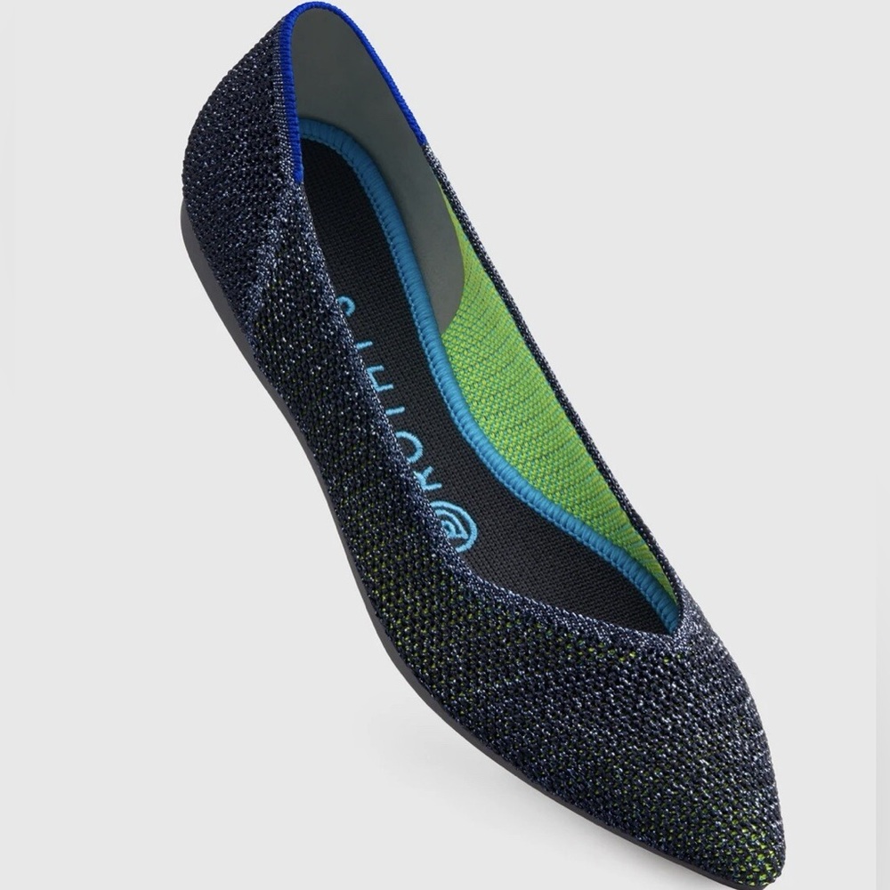 Rothy’s The Point in Metallic Lattice size 9.5